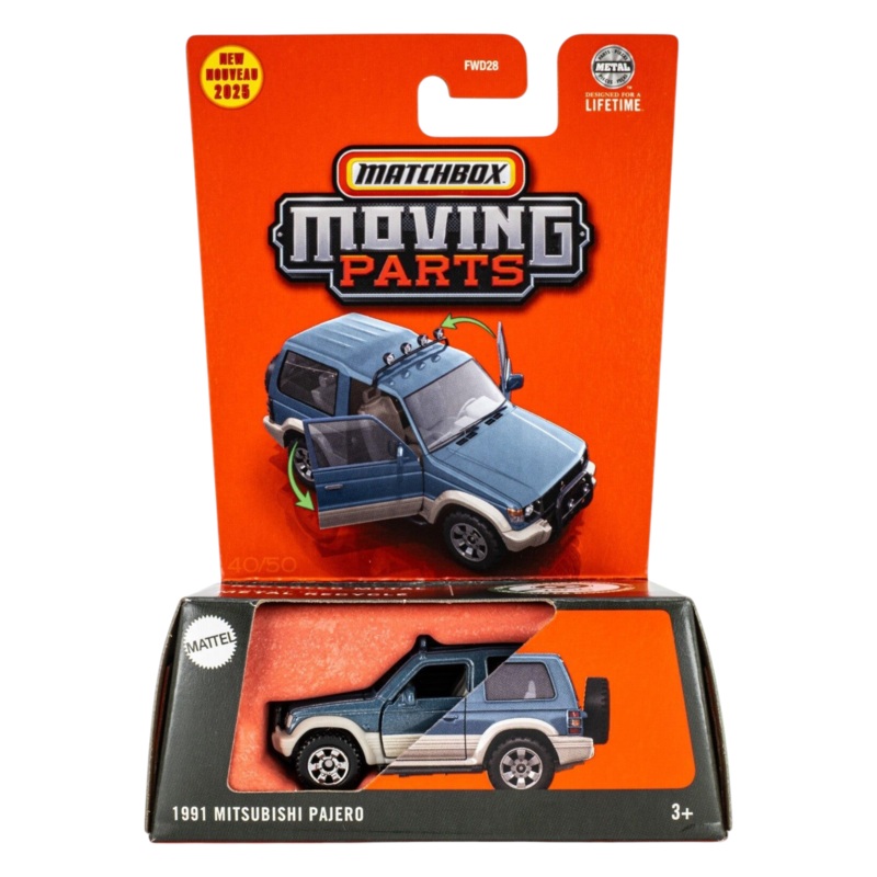 Matchbox Moving Parts 1991 Mitsubishi Pajero Imported Mainline 1:64 Scale