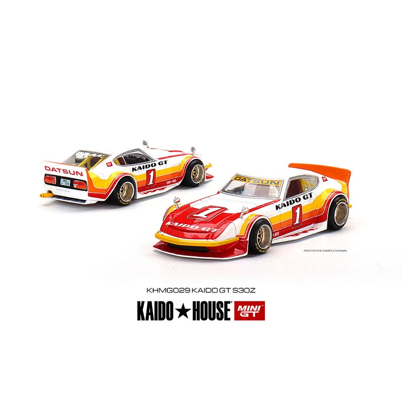 MINI GT 1/64 KaidoHouse 1:64 Datsun Fairlady Z GT V1 Red With White Limited Edition