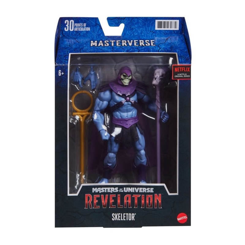 MOTU Masters of The Universe Masterverse Collection, 7-in Battle Figure - Skeletor for Storytelling Play and Display,
