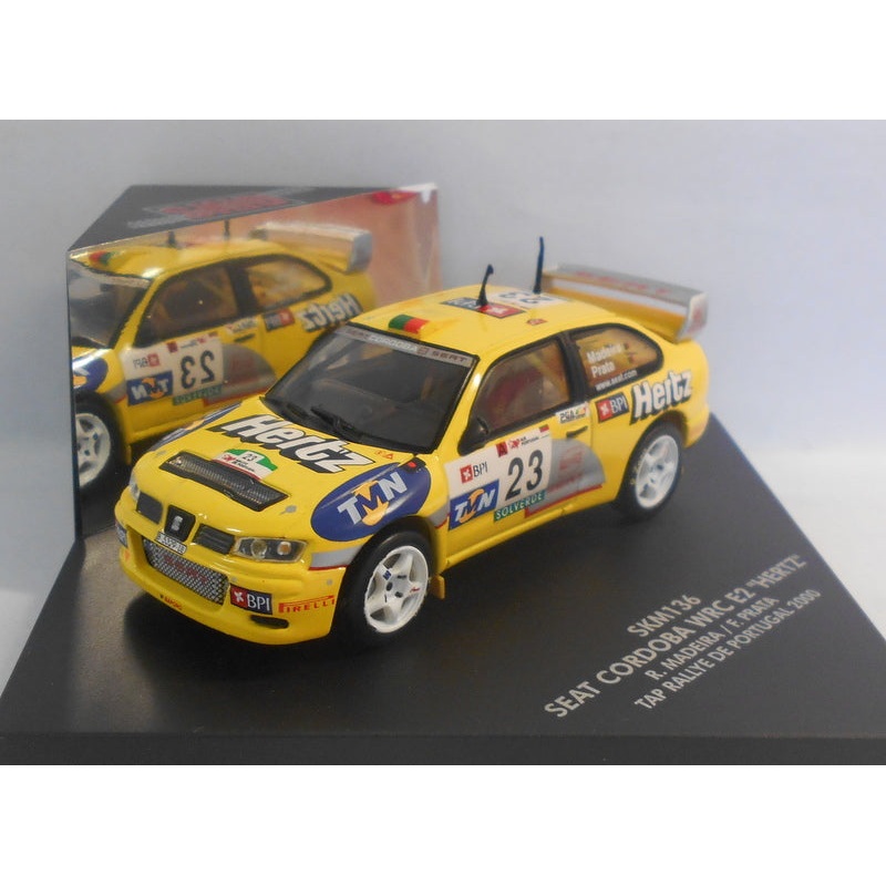 Skid 1/43 Scale Diecast Model SKM136 SEAT CORDOBA WRC E2 'HERTZ' R.MADIERA 2000