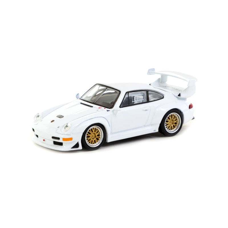 Tarmac Works x Schuco 1/64 Porsche 911 GT2 White