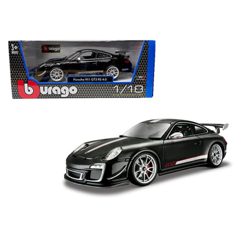 Bburago Porsche 911 997 GT3 RS 4.0 ( Black )  Plus Series 1:18