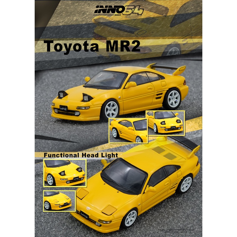 [ETA:  Feb 2031 ] Inno64 1/64 Toyota MR2 (SW20) Yellow