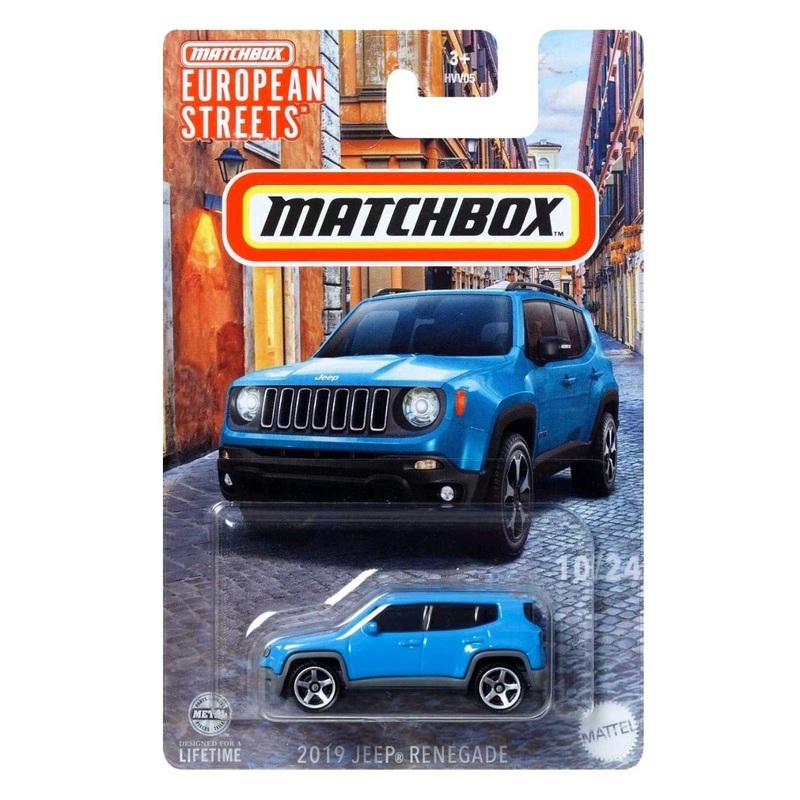 EXCLUSIVE Matchbox European Streets 2019 Jeep Renegade Mainline Imported 1:64