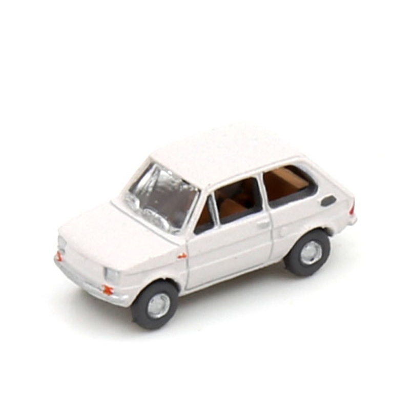 Finished model car Fiat 126 light gray