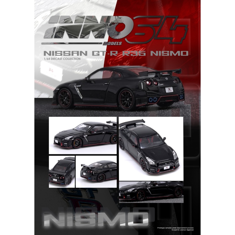 Inno64 1/64 NISSAN GT-R (R35) NISMO Black