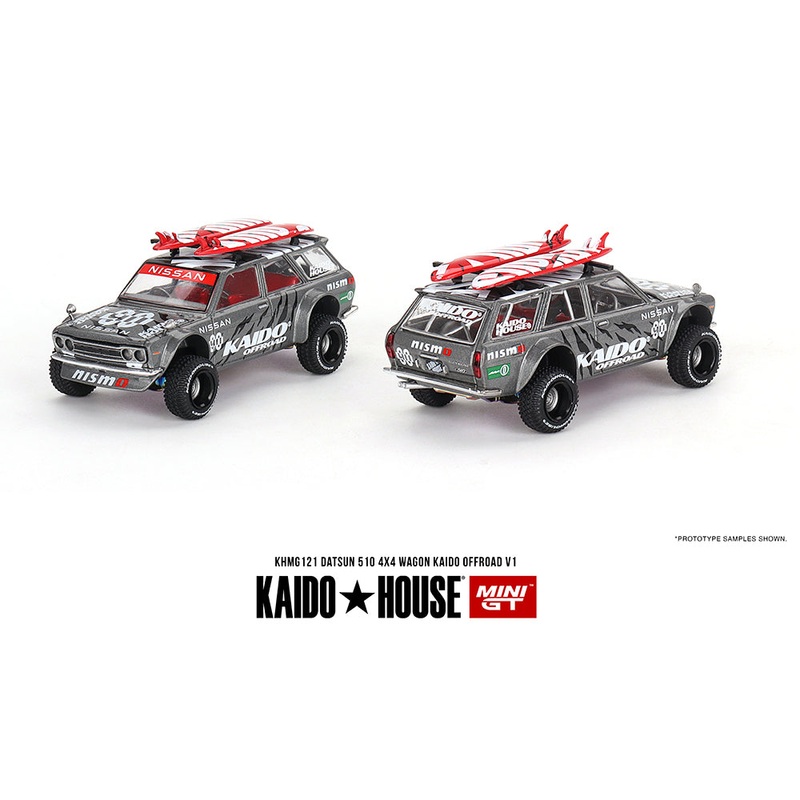 Kaido House x Mini GT 1/64 Datsun KAIDO 510 Wagon 44 Kaido Offroad V1