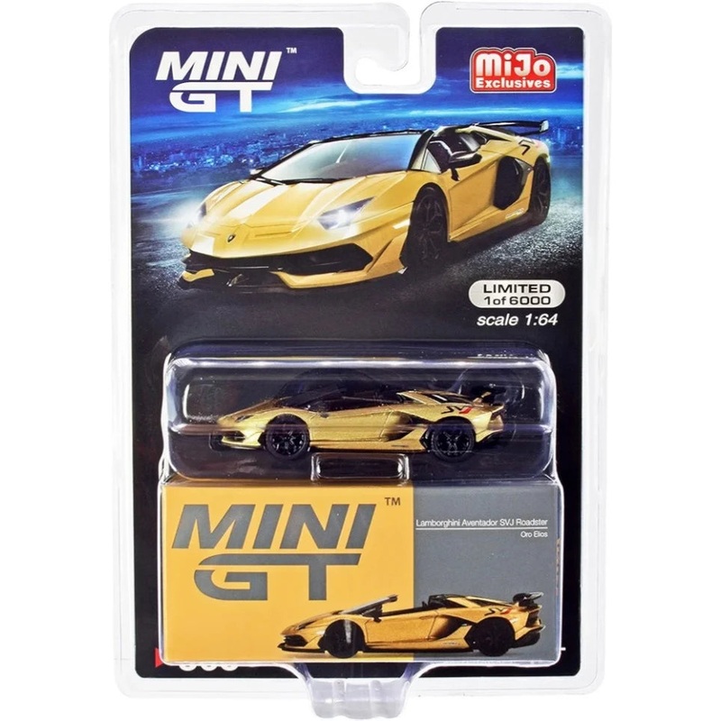 Mini Gt Lamborghini Aventador SVJ Roadster oro Elios no 363