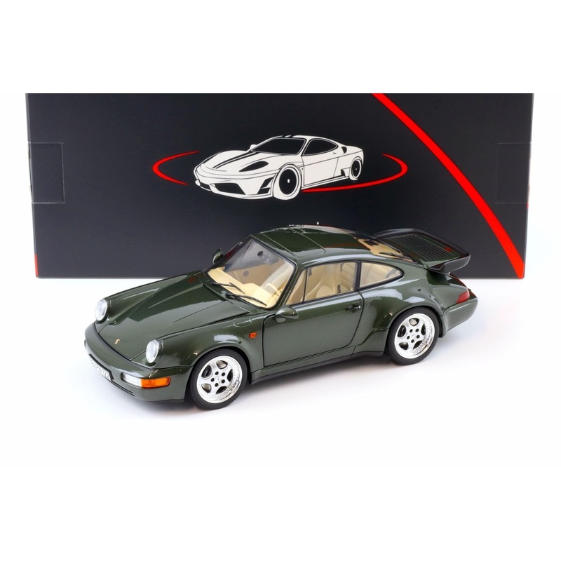 Norev 1993 Porsche 911 964 Turbo 3.6 Coupe Oak Metallic Green 1:18