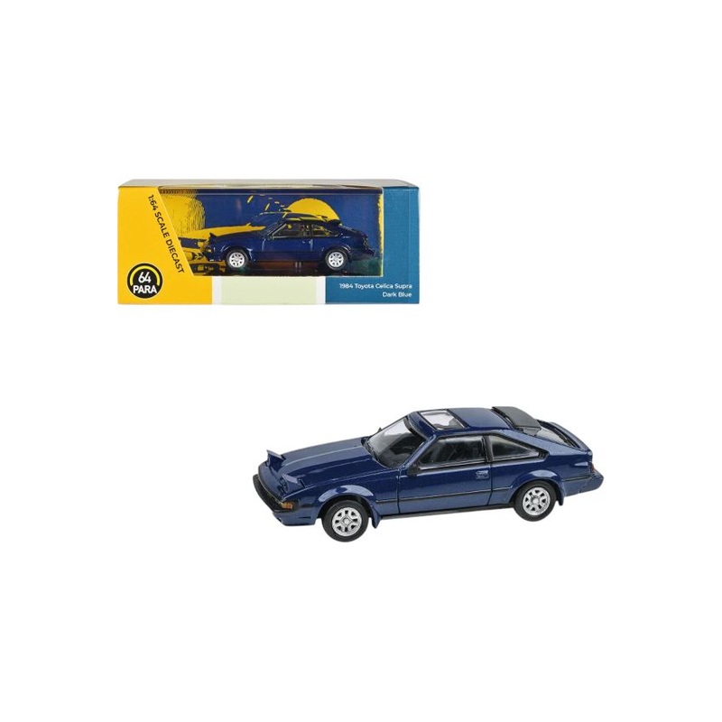 Para64 1984 Toyota Celica Supra Dark Blue 1:64 Scale Diecast