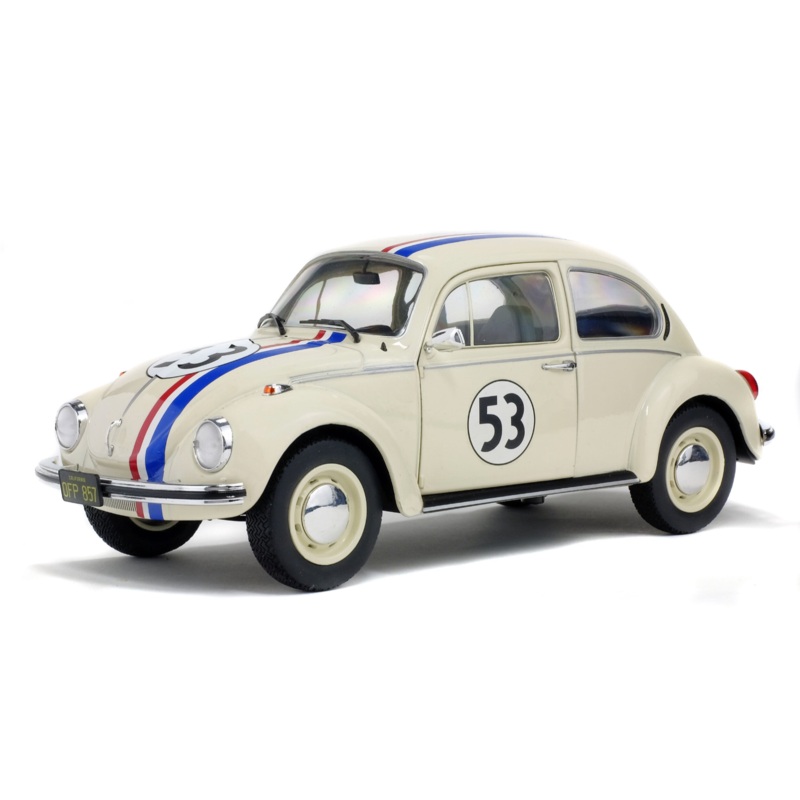 Solido 1973 Volkswagen Beetle 1303 - Racer No 53 Herbie White 1:18