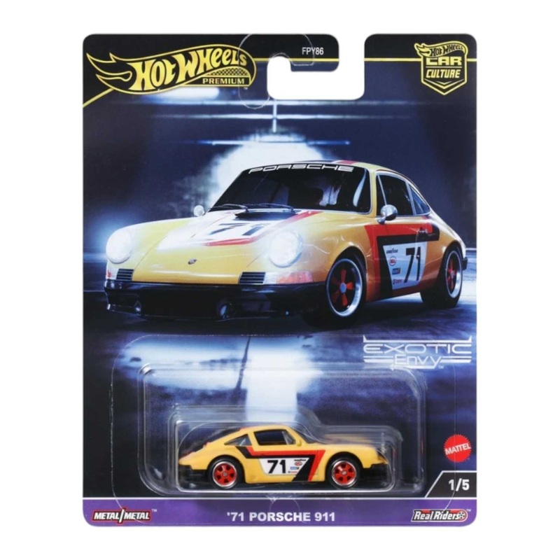 Exclusive Hotwheels Exotic Envy 71 Porsche 911 imported premium 1:64 Scale