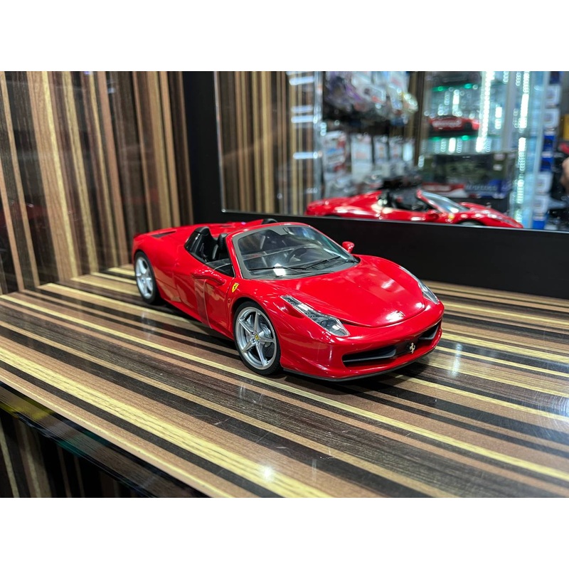 Hot Wheels Elite Ferrari 458 Spider - 1/18 Diecast Model, All Opening