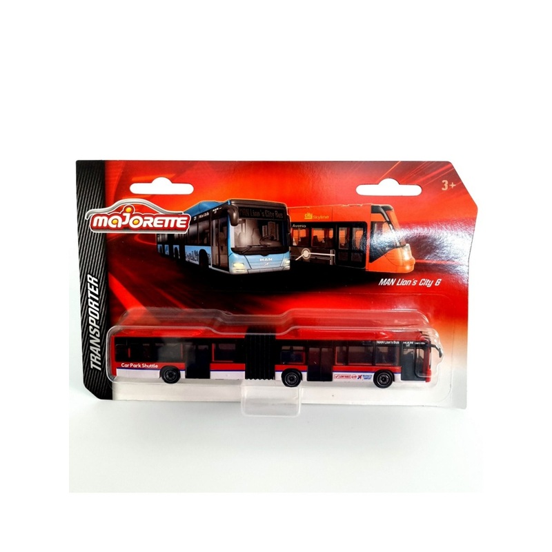 Majorette Transporter MAN Lions City G for Diecast (Red)