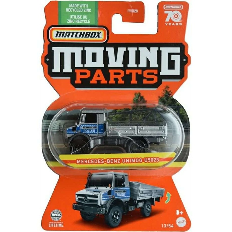 Matchbox moving parts Mercedes Benz Unimog U5023