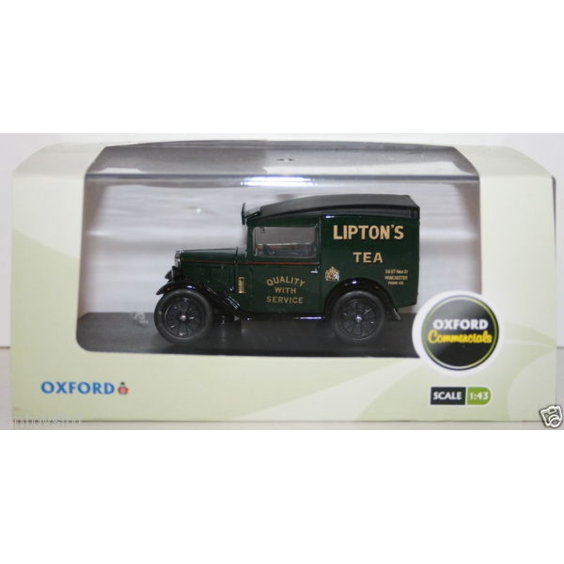 OXFORD DIECAST 1/43 SCALE ASV003 - AUSTIN SEVEN RN VAN - LIPTONS TEA