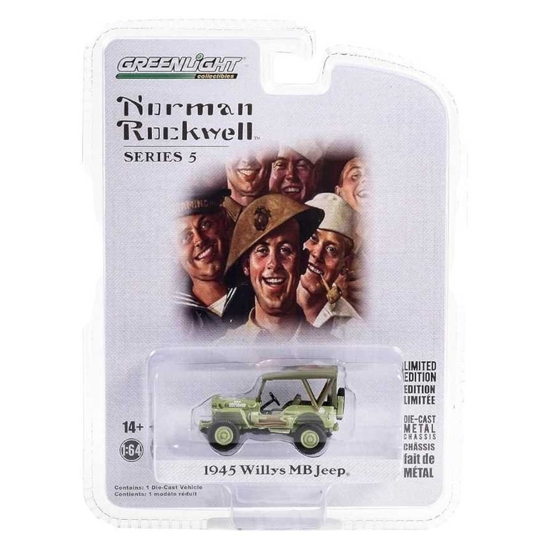 EXCLUSIVE Greenlight 1945 Willys MBJeep Norman Rockwell