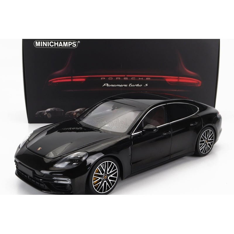 Minichamps 2020 Porsche Panamera Turbo S Black 1:18