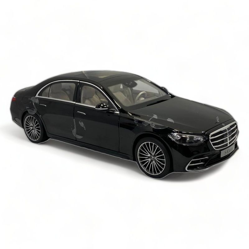 Norev Mercedes-Benz S-Class - 1/18 Diecast Metal Full Opening, Sleek Black