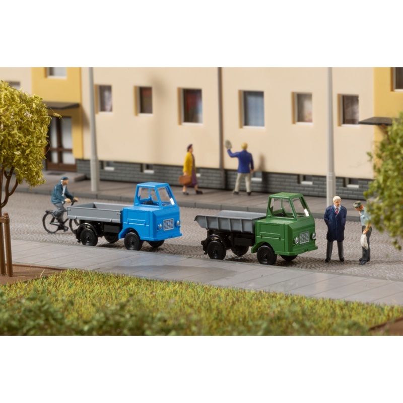 Set Multicar M22 dump truck and platform 2-part