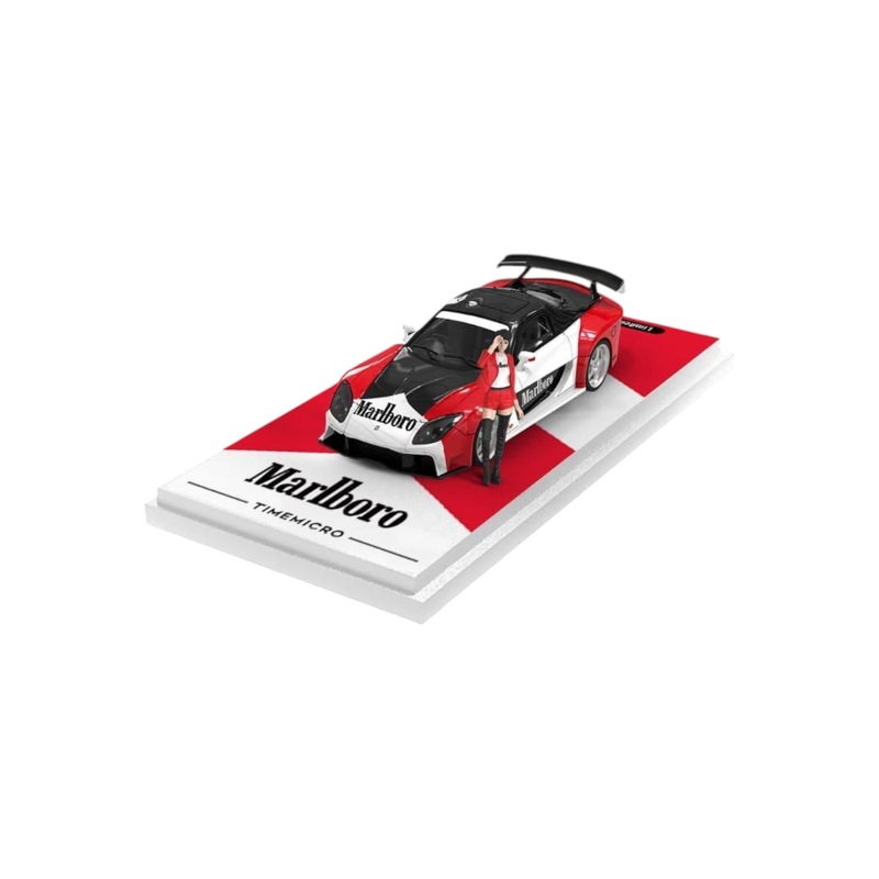 Time Micro Mazda RX7 Veilside Marlboro Livery 1:64 Scale (With Acrylic Case and Action Figure)