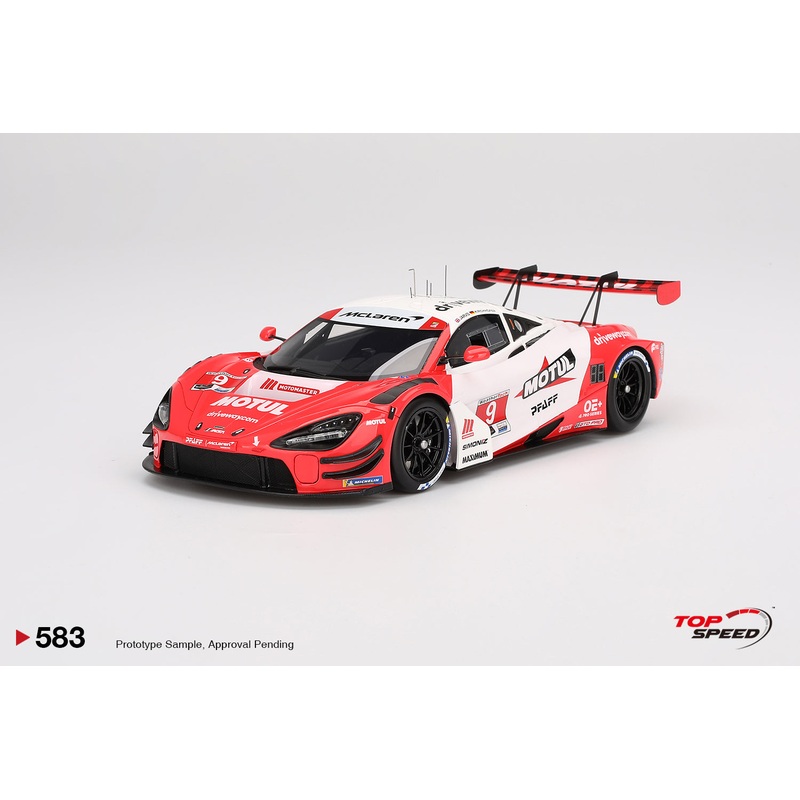 Topspeed Mclaren 720S GT3 EVO #9 Pfaff Motorsport 2024 IMSA Motul Course de Monterey Red 1:18