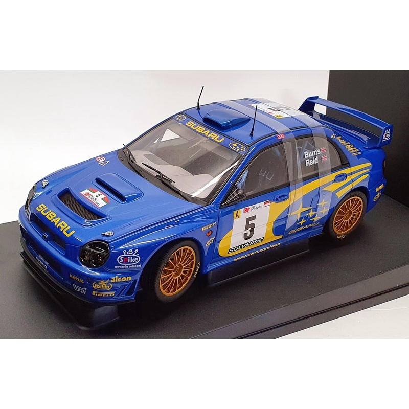 AutoArt 1/18 Scale diecast  80191 Subaru Impreza WRC 2001 Burns Reid Portugal