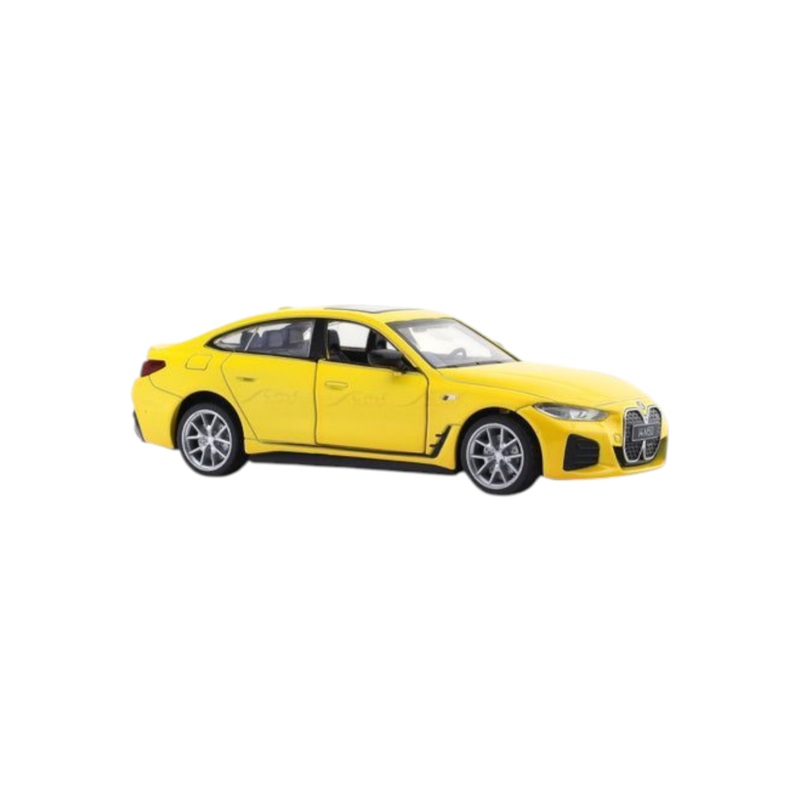 CCA BMW i4 M50 Yellow 1:32 licensed pullback diecast Scale Model car