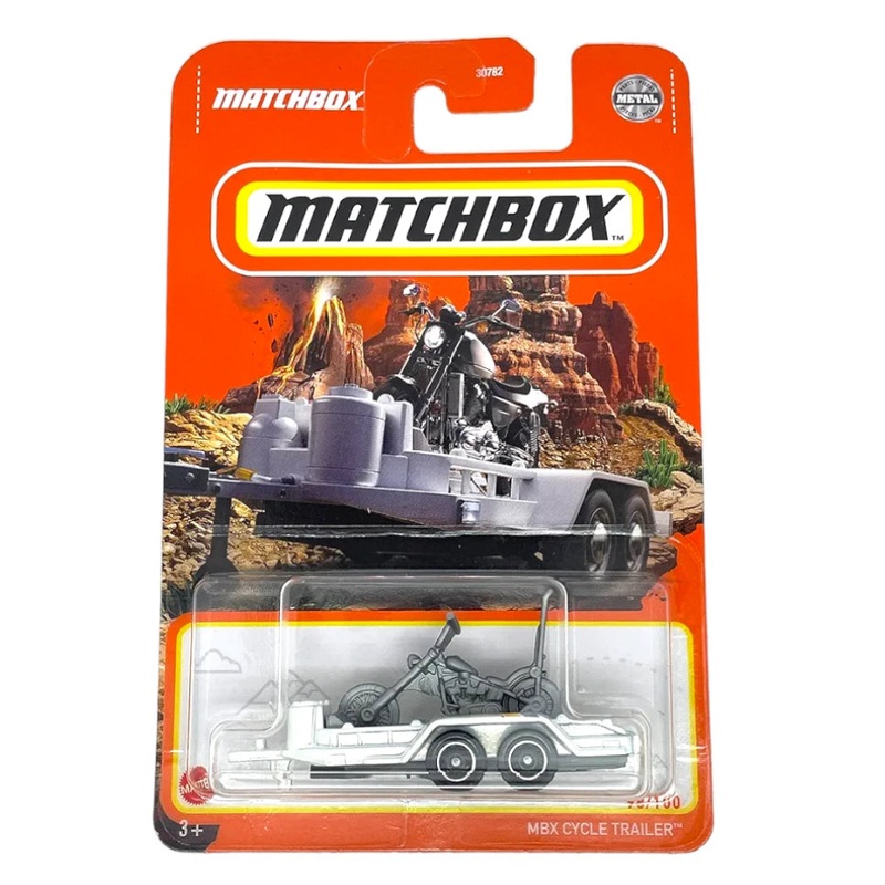 EXCLUSIVE Matchbox 70 Years MBX Cycle Trailer White