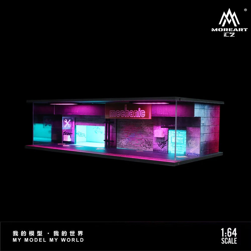 MoreArt 1/64 Cyperpunk 02 Theme with LED Light(MO914302)Size: 30 x 15 x 8.5cm