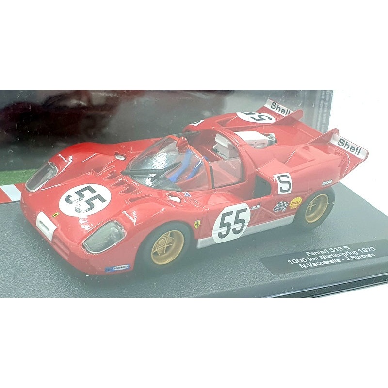 Altaya 1/43 Scale 30424H - Ferrari 512 S #55 1000km Nurburgring 1970 - Red