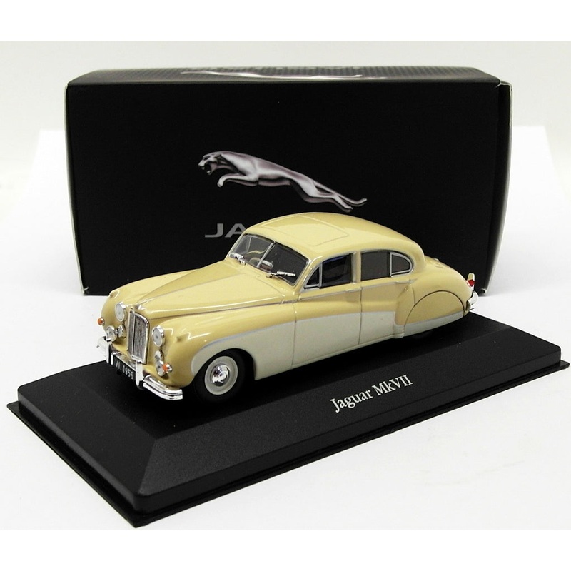 Atlas Editions 1/43 Scale Model Car 4 641 106 - Jaguar MkVII - Cream/Grey