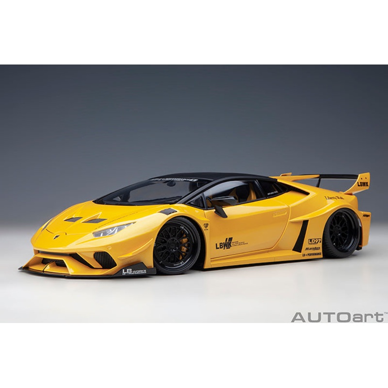 AUTOart Lamborghini Huracan GT Liberty Walk LB Silhouette Works Yellow Metallic 1:18