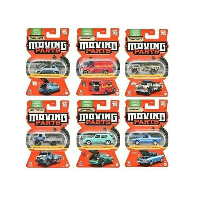 Matchbox Moving Parts Set of 6