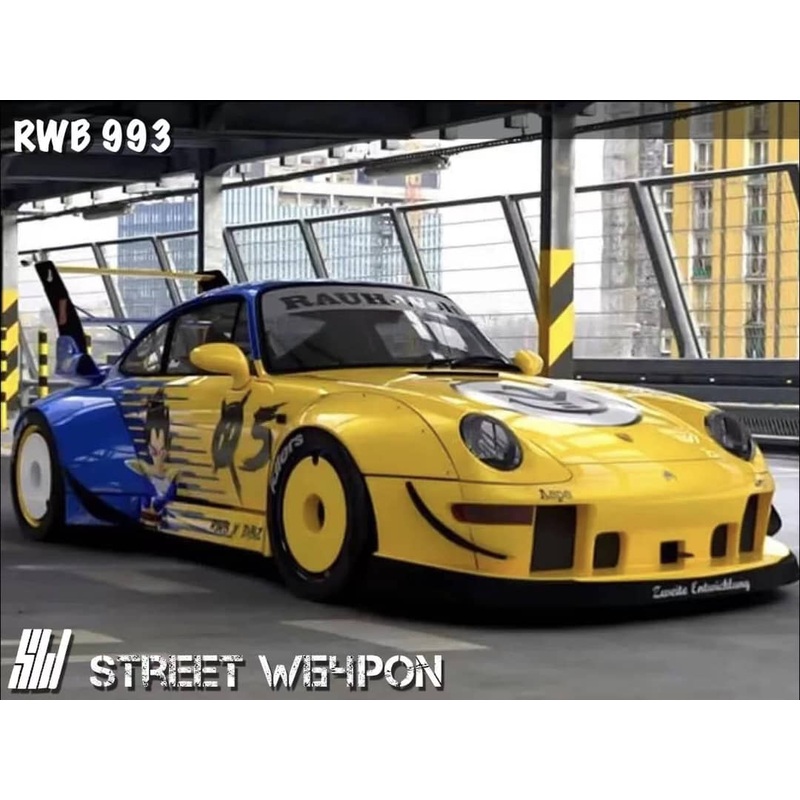 Street Weapon 1/64 993 GT Wing Rauh-Welt Modified