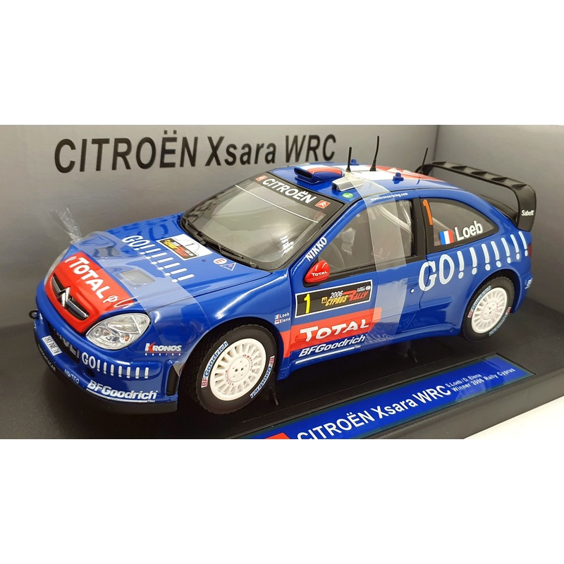 Sun Star 1/18 Scale 4423 - Citroen Xsara WRC 2006 Cyprus #1 S.Loeb
