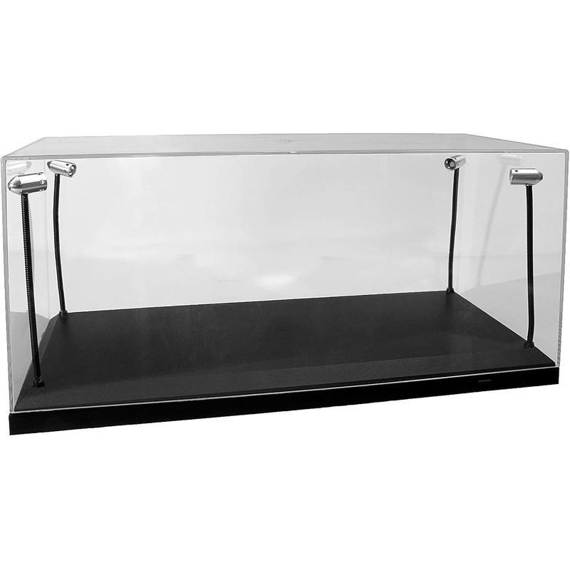 Triple 9 - Accessories - LED Pole Display Case Acrylic with Black Plastic Base 1:18