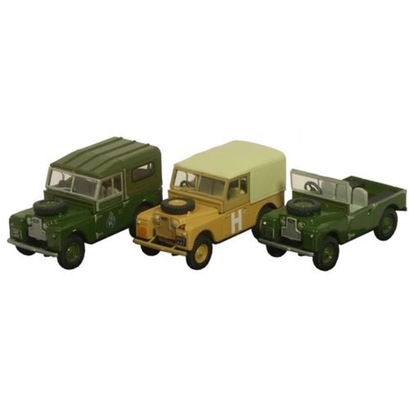 Triple Landrover - 1:76 Scale