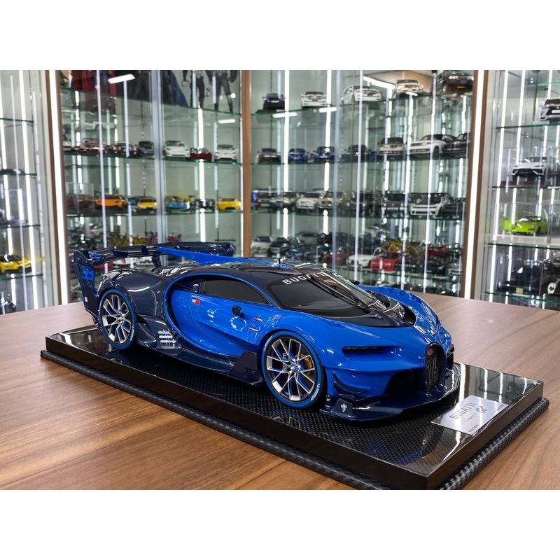 1/12 Resin Model - Bugatti Vision Gran Turismo by Look Smart (Light Blue Sport Racing Carbon)