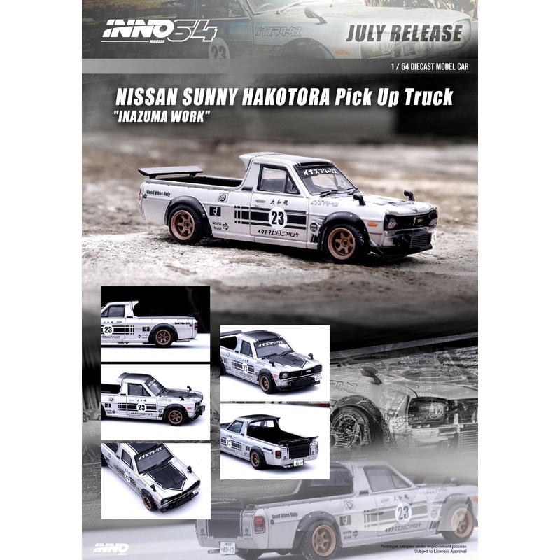 Inno64 1/64 NISSAN SUNNY HAKOTORA Pick Up Truck INAZUMA WORK