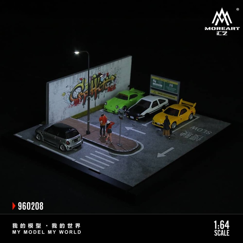 [ETA:  Nov 2025 ] MoreArt 1/64 Street Scene 08 Graffiti Wall (MO960208)Size: 22 x 19.5 x 15.5cm