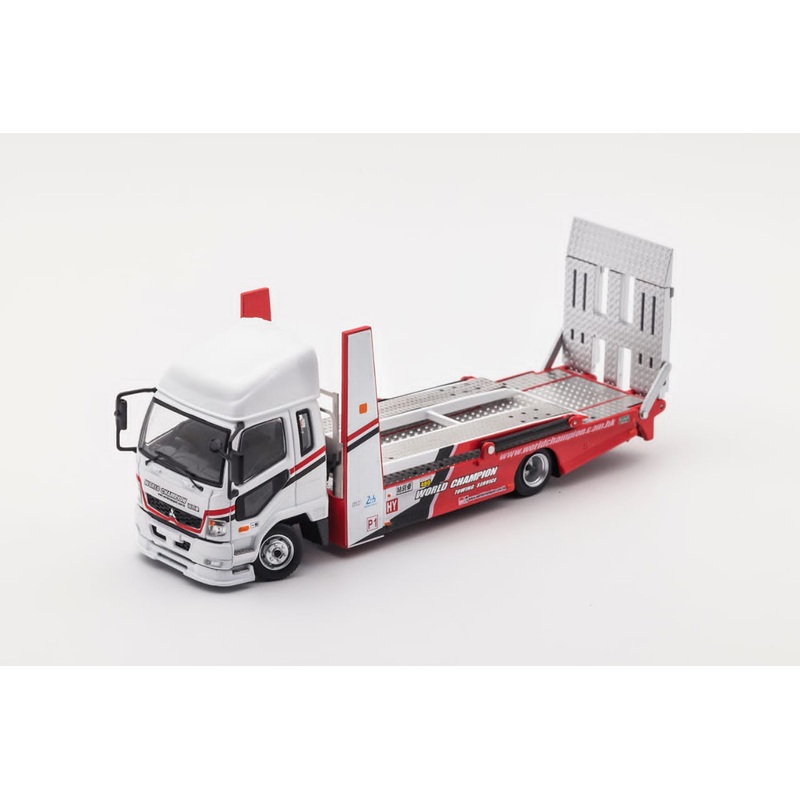 GCD 1/64 Mitsubishi Fighter Mk2 (FK 2017) Outriggers Raised Double Deck Tow - White Red Color