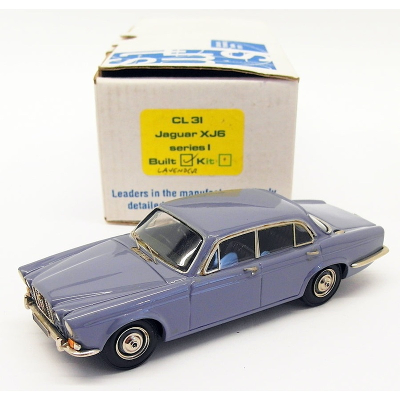 SMTS 1/43 Scale Built Kit Model Car CL31 - Jaguar XJ6 Series 1 - Lavender