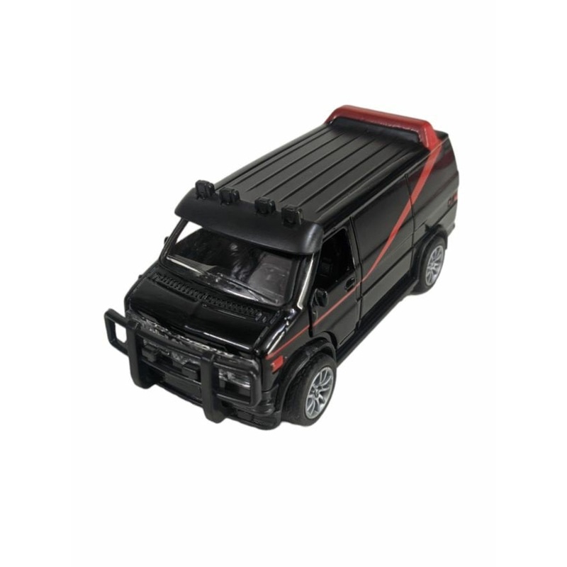 Die-Cast 1: 32 Model Safe Pull Back (Black and Red)
