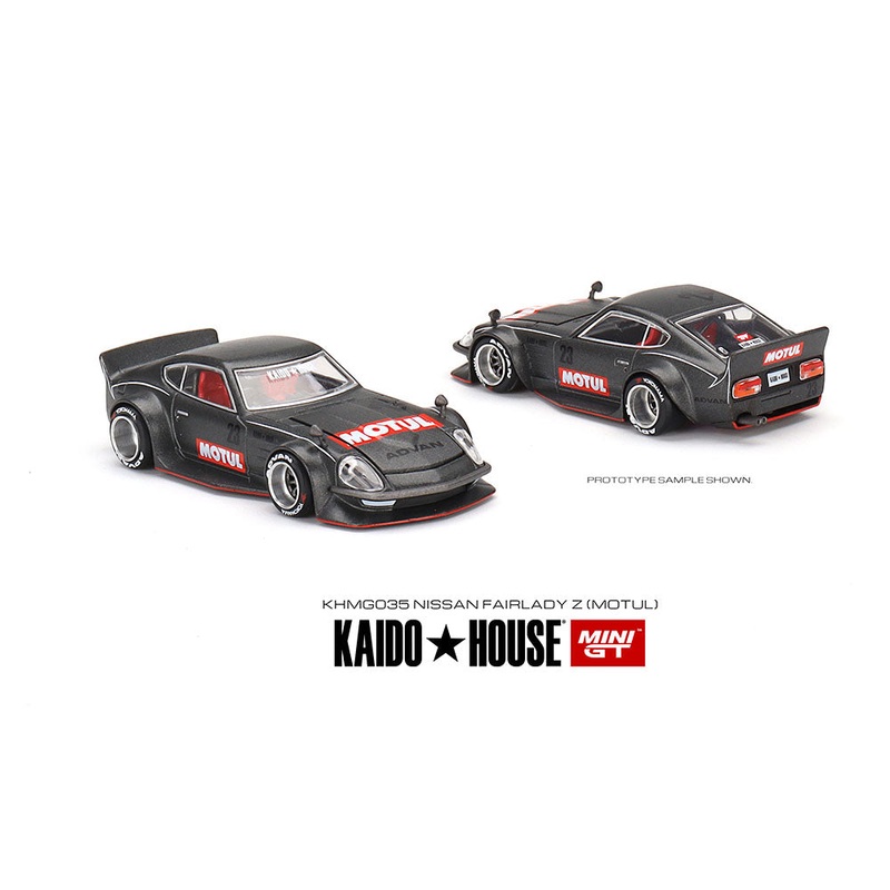 Mini GT x  KaidoHouse  1:64 Datsun Fairlady Z Motul Z Advan Version 1 (Matte Black) Limited Edition