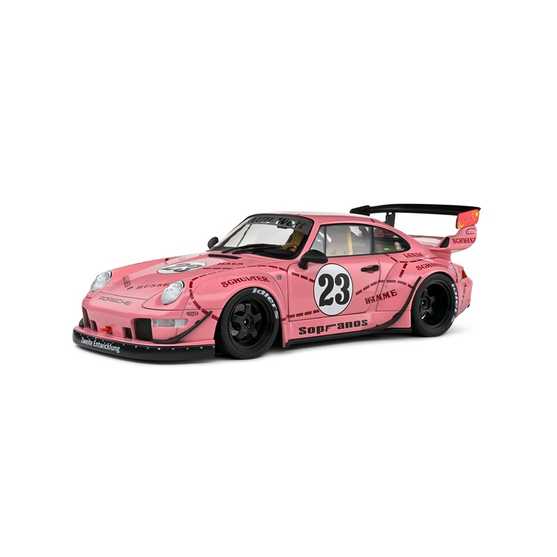 Solido 2020 Porsche 993 RWB Bodykit Sopranos Pink Pig 1:18