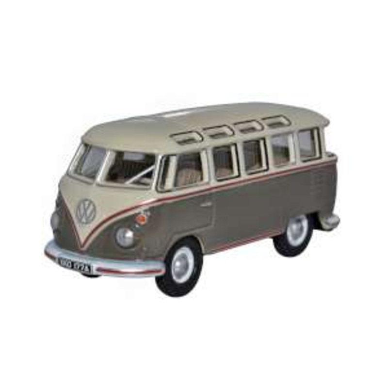 VW T1 Samba Bus Mouse Grey and Pearl White