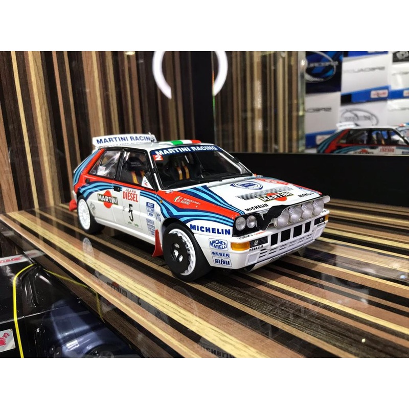 1/18 Diecast Lancia Delta Martini Racing White Kyosho Scale Model Car