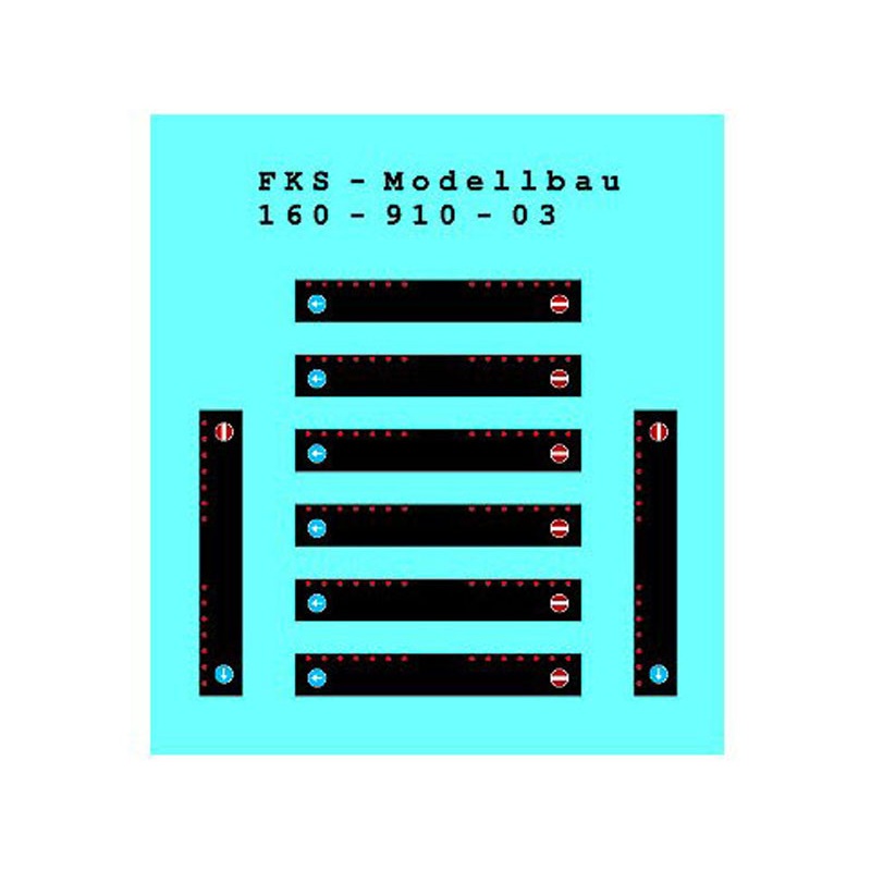 Decal sheet mud flaps set 3