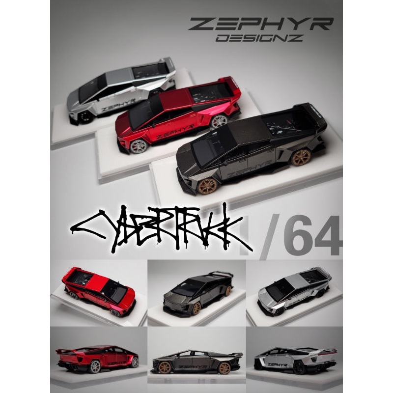 [ETA:  Jan 2026 ] Zephyr x 404Error 1/64 Cybertruck  Zephyr Concept Modified [Resin]